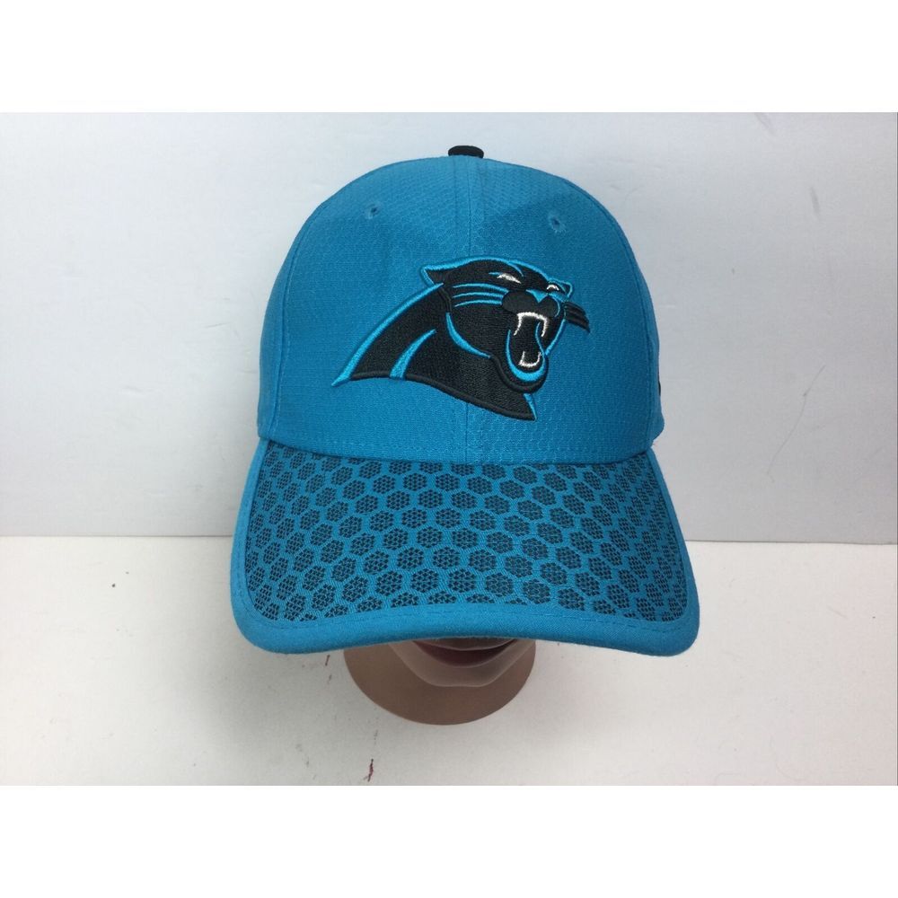 New Era 39thirty Carolina Panthers Hat NFL Football Blue flex fit med/ large cap